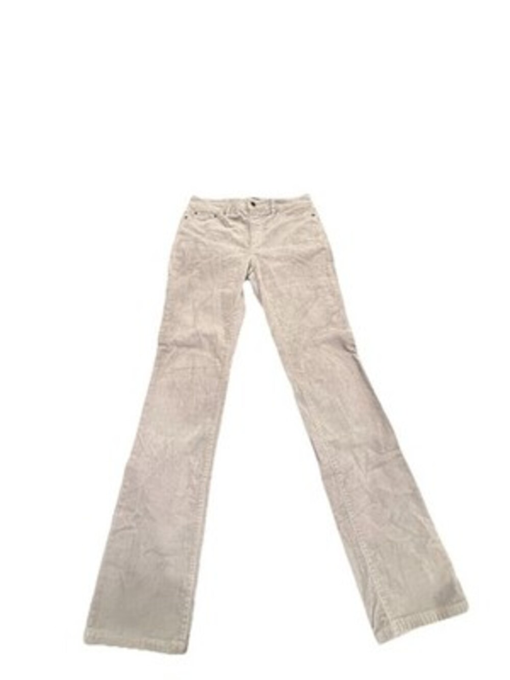 Lauren Ralph Lauren Womens Size 6 Gray Corduroy Pants Straight Leg 5 Pocket